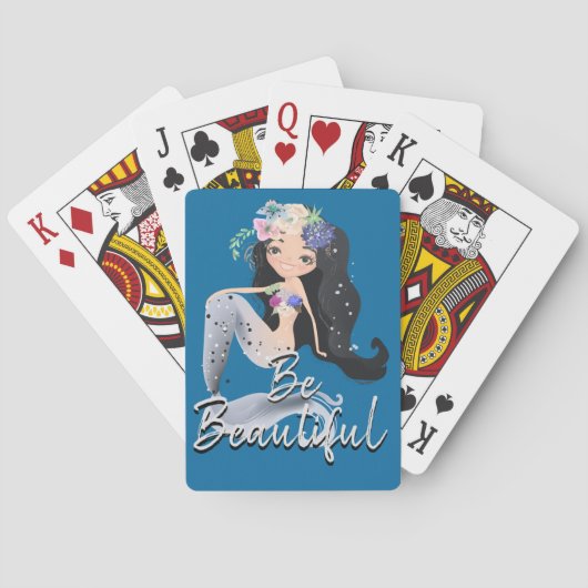 Mermaid Bicycle-speelkaarten Pokerkaarten (Achterkant)