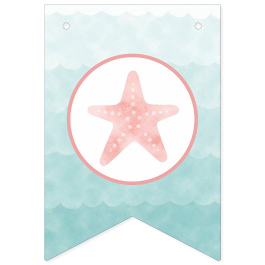 Mermaid Birthday Banner (Eerste vlag)