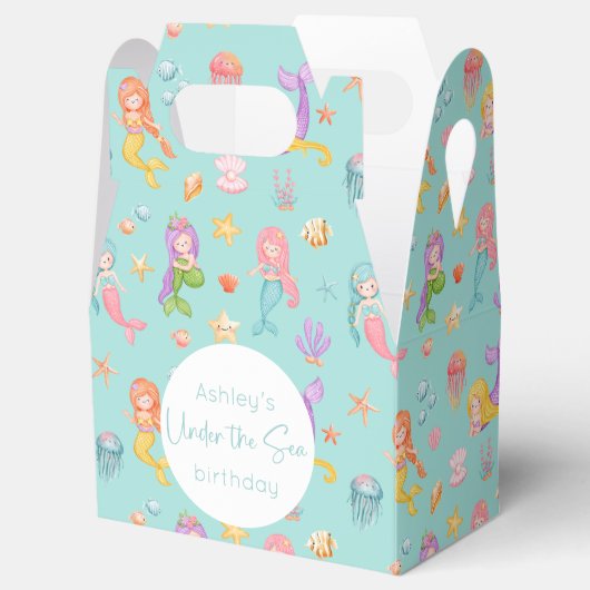 Mermaid Birthday Bedankdoosjes (Geopend)