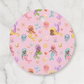 Mermaid Birthday Bedankjes Labels (Achterkant)