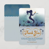 Mermaid Birthday Bedankt (Voorkant / Achterkant)