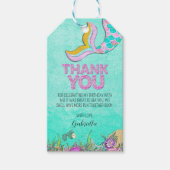 Mermaid Birthday Bedankt Cadeaulabel (Voorkant)