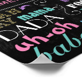 Mermaid Birthday-bord voor een meisje Poster (Hoek)