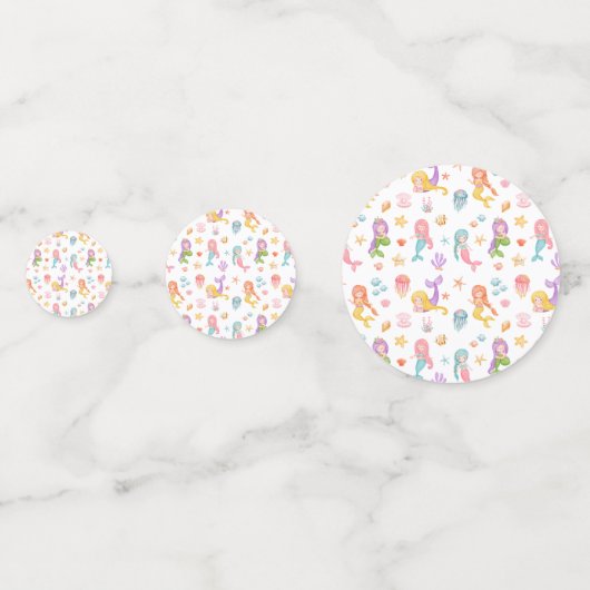 Mermaid Birthday Confetti (Voorkanten)