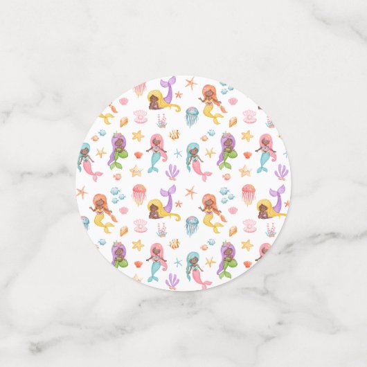 Mermaid Birthday Confetti (Kleine voorkant)
