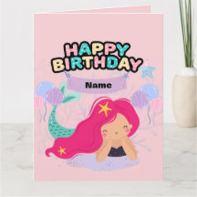 Mermaid Birthday Design – Onderwater cadeaubon
