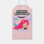 Mermaid Birthday Design - Onderwater Cadeaulabel (Voorkant)