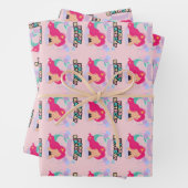 Mermaid Birthday Design - Onderwater Inpakpapier Vel (In situ)