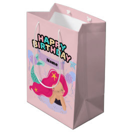 Mermaid Birthday Design - Onderwater Medium Cadeauzakje