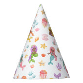 Mermaid Birthday Feesthoedjes (Voorkant)