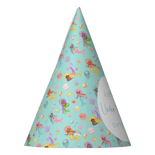 Mermaid Birthday Feesthoedjes (Links)