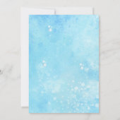 Mermaid Birthday Invitation Editable Template Kaart (Achterkant)