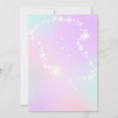 Mermaid Birthday Invitation Kaart (Achterkant)