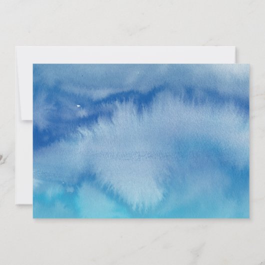 Mermaid Birthday Invitation Kaart (Achterkant)