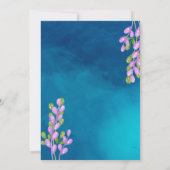 Mermaid Birthday Invitation Kaart (Achterkant)