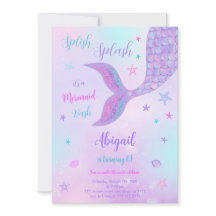 Mermaid Birthday Invitation