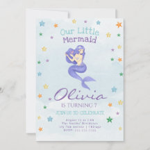 Mermaid Birthday Invitation