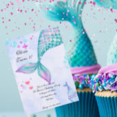 Mermaid Birthday Invitation Kaart