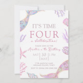 Mermaid Birthday Invitation Kaart (Voorkant)