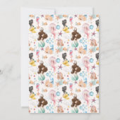 Mermaid Birthday Invitation Kaart (Achterkant)