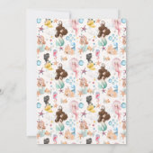 Mermaid Birthday Invitation Kaart (Achterkant)