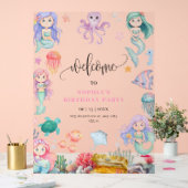 Mermaid Birthday Invitation, onder het Zee Mermaid Acryl Bord (Huwelijk)
