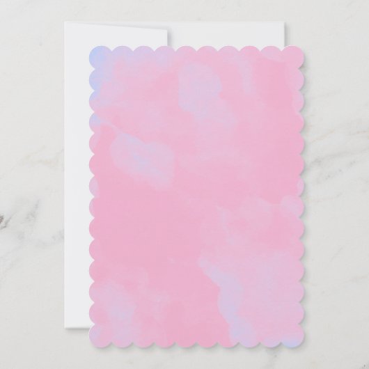 Mermaid Birthday Invitation Save The Date (Achterkant)