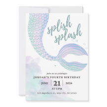Mermaid Birthday Invite
