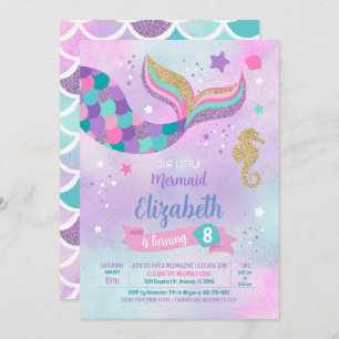 Mermaid Birthday Kaart
