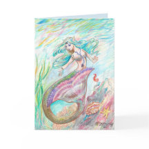 Mermaid Birthday Kaart