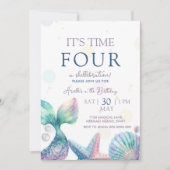 Mermaid Birthday Kaart (Voorkant)