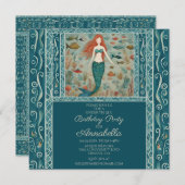 Mermaid Birthday Kaart (Voorkant / Achterkant)