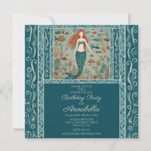 Mermaid Birthday Kaart