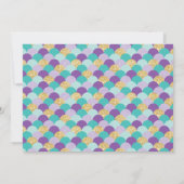 Mermaid Birthday nodigt u uit met foto Kaart (Achterkant)