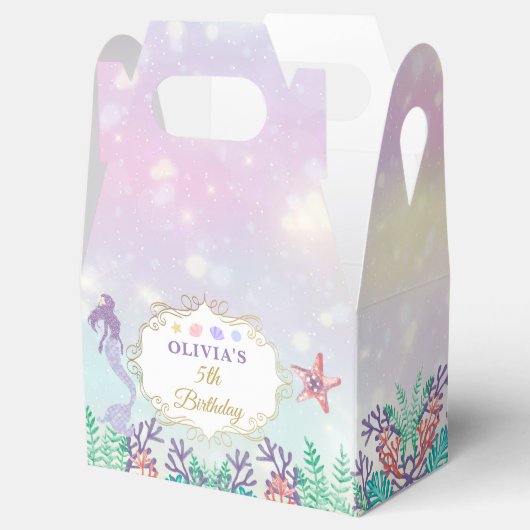 Mermaid Birthday onder de Zee Partij Dank u wel Bedankdoosjes (Geopend)