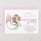MERMAID BIRTHDAY ONDER DE ZEE PINK AANKONDIGING (Voorkant / Achterkant)