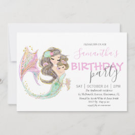 MERMAID BIRTHDAY ONDER DE ZEE PINK AANKONDIGING