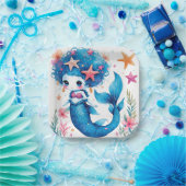 mermaid Birthday or Shower  Papieren Bordje (Feest)