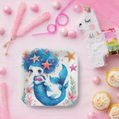 mermaid Birthday or Shower  Papieren Bordje (Feest)