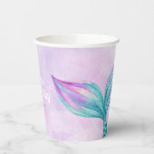 Mermaid Birthday Papieren Bekers (Links)