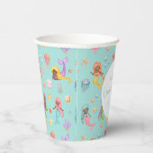 Mermaid Birthday Papieren Bekers (Rechts)