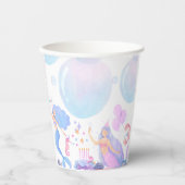 Mermaid Birthday Papieren Bekers (Voorkant)