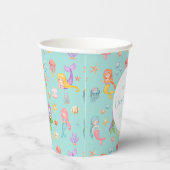 Mermaid Birthday Papieren Bekers (Rechts)