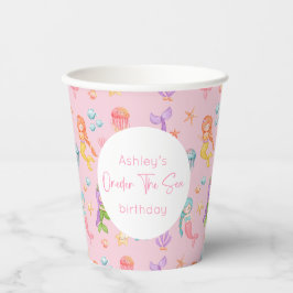 Mermaid Birthday Papieren Bekers