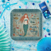 Mermaid Birthday Papieren Bordje (Feest)