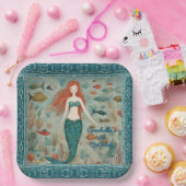 Mermaid Birthday Papieren Bordje (Feest)