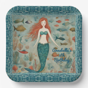 Mermaid Birthday Papieren Bordje