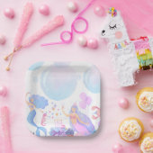 Mermaid Birthday Papieren Bordje (Feest)
