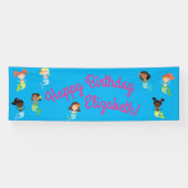 Mermaid Birthday Party Banner (Horizontaal)