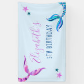 Mermaid Birthday Party Banner (Verticaal)